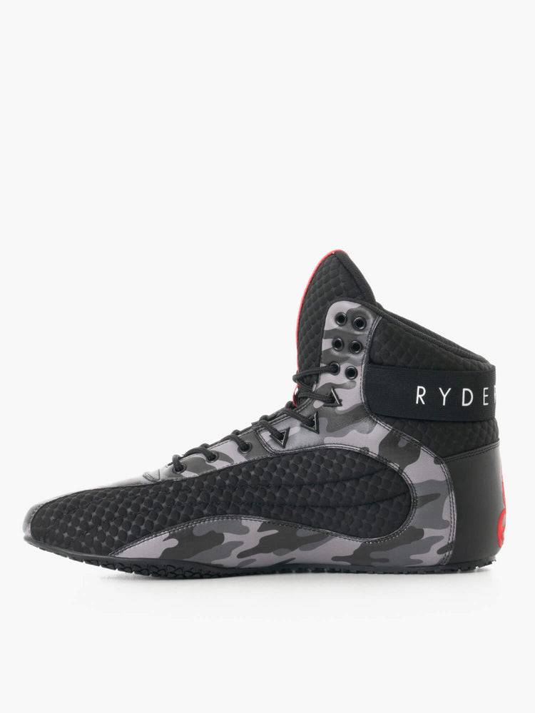 Ryderwear Men Shoes D-Mak Rogue Men's Shoes Black Camo | CA2560MA