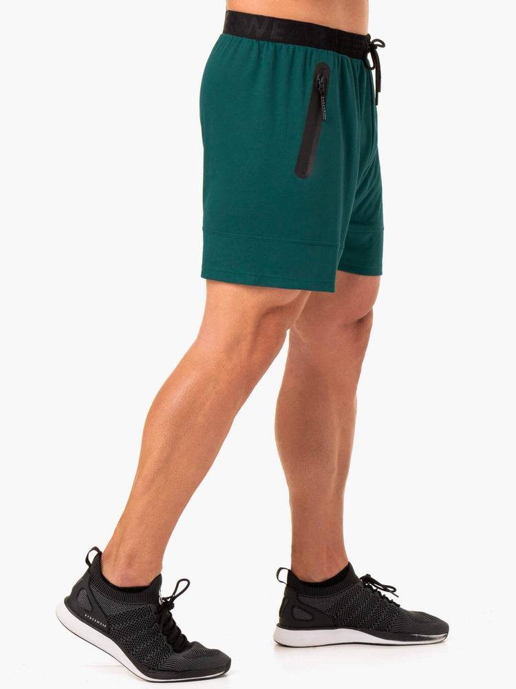 Ryderwear Men Shorts Action Mesh Men's Shorts Emerald | CA2811FM