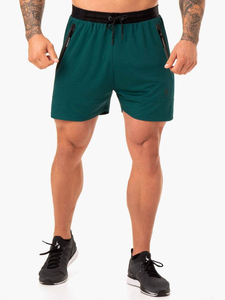 Ryderwear Men Shorts Action Mesh Men\'s Shorts Emerald | CA2811FM