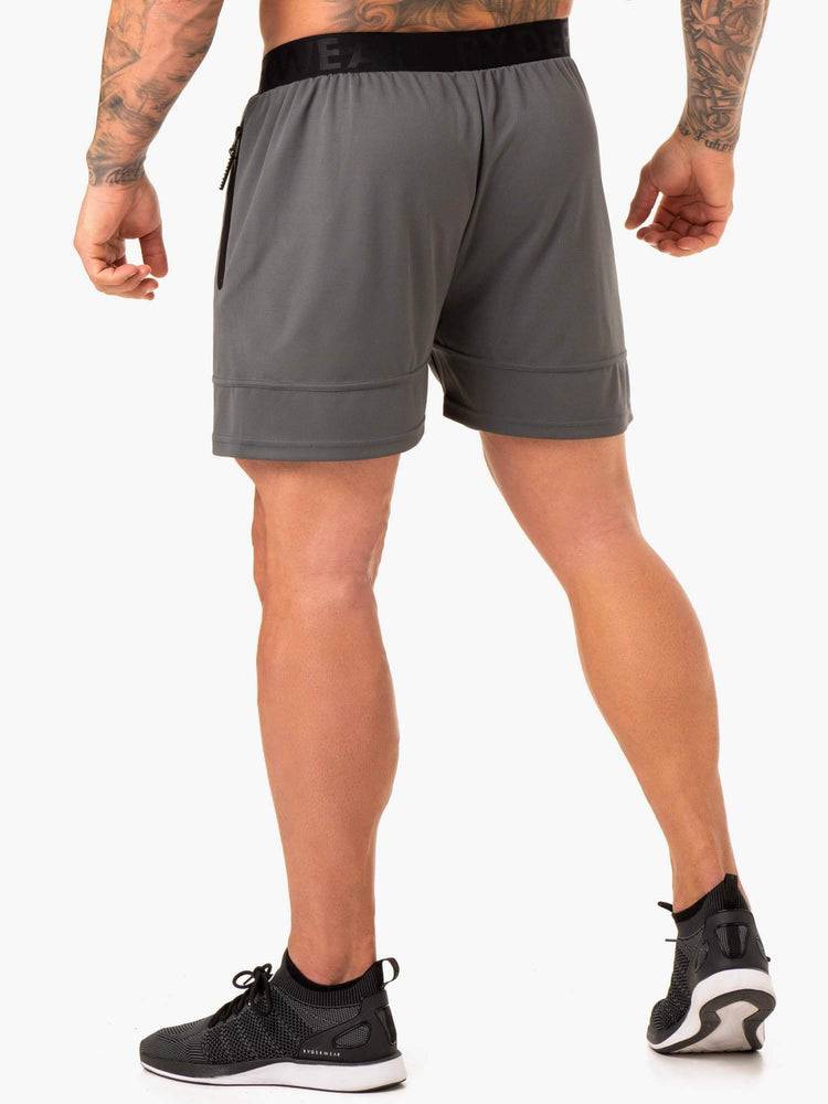 Ryderwear Men Shorts Action Mesh Men's Shorts Charcoal | CA2812DN