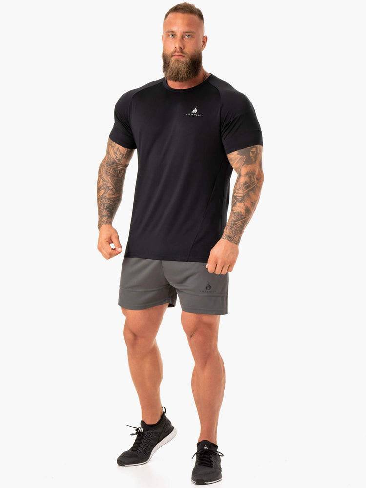 Ryderwear Men Shorts Action Mesh Men's Shorts Charcoal | CA2812DN