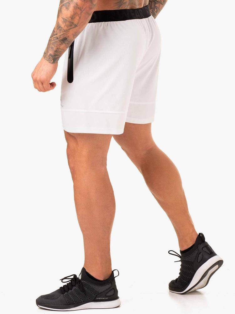 Ryderwear Men Shorts Action Mesh Men's Shorts White | CA2813SO