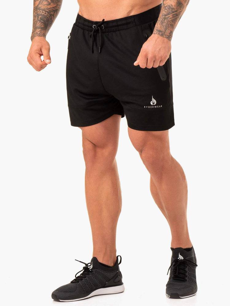 Ryderwear Men Shorts Action Mesh Men\'s Shorts Black | CA2814AP