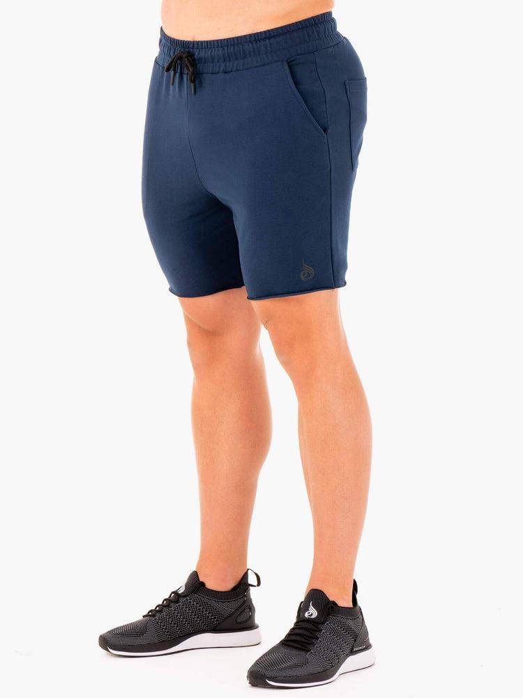 Ryderwear Men Shorts Base Gym Men\'s Shorts Navy | CA2800NB