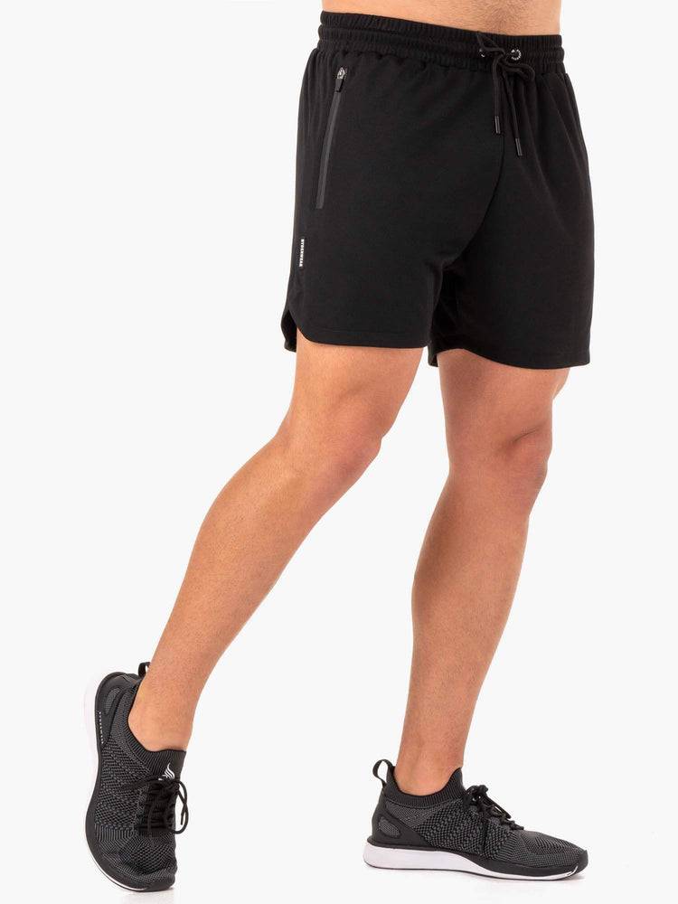 Ryderwear Men Shorts Camo Tech Mesh Training Men's Shorts Black | CA2796EX