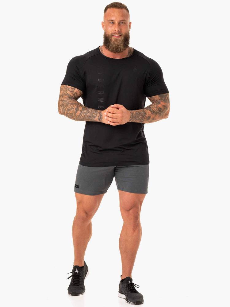 Ryderwear Men Shorts Endurance Track Men's Shorts Charcoal | CA2791IS