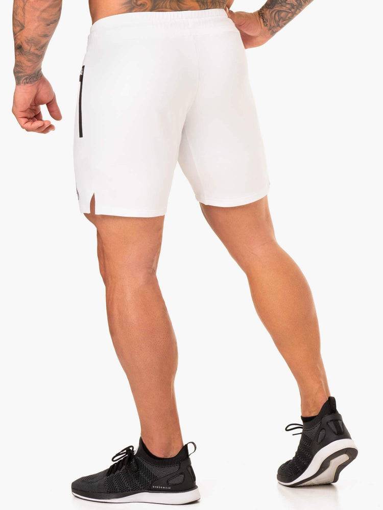 Ryderwear Men Shorts Endurance Track Men's Shorts White | CA2792UT