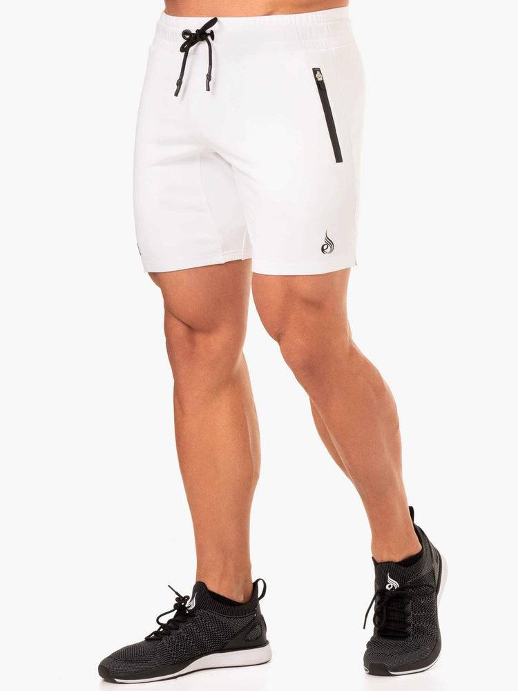 Ryderwear Men Shorts Endurance Track Men's Shorts White | CA2792UT