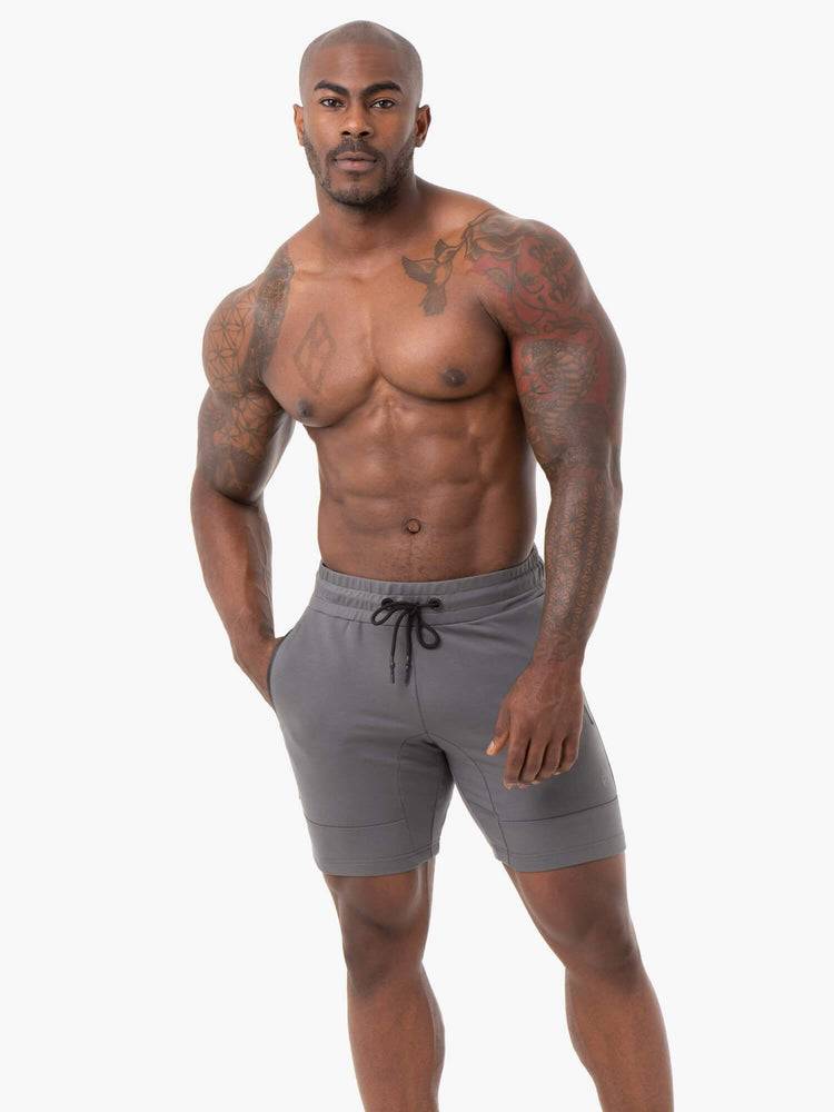 Ryderwear Men Shorts Energy Track Men\'s Shorts Charcoal | CA2790OR