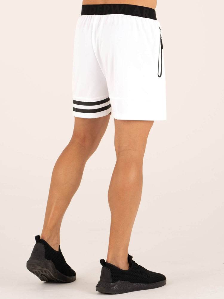 Ryderwear Men Shorts Evo Training Men's Shorts White | CA2787SO