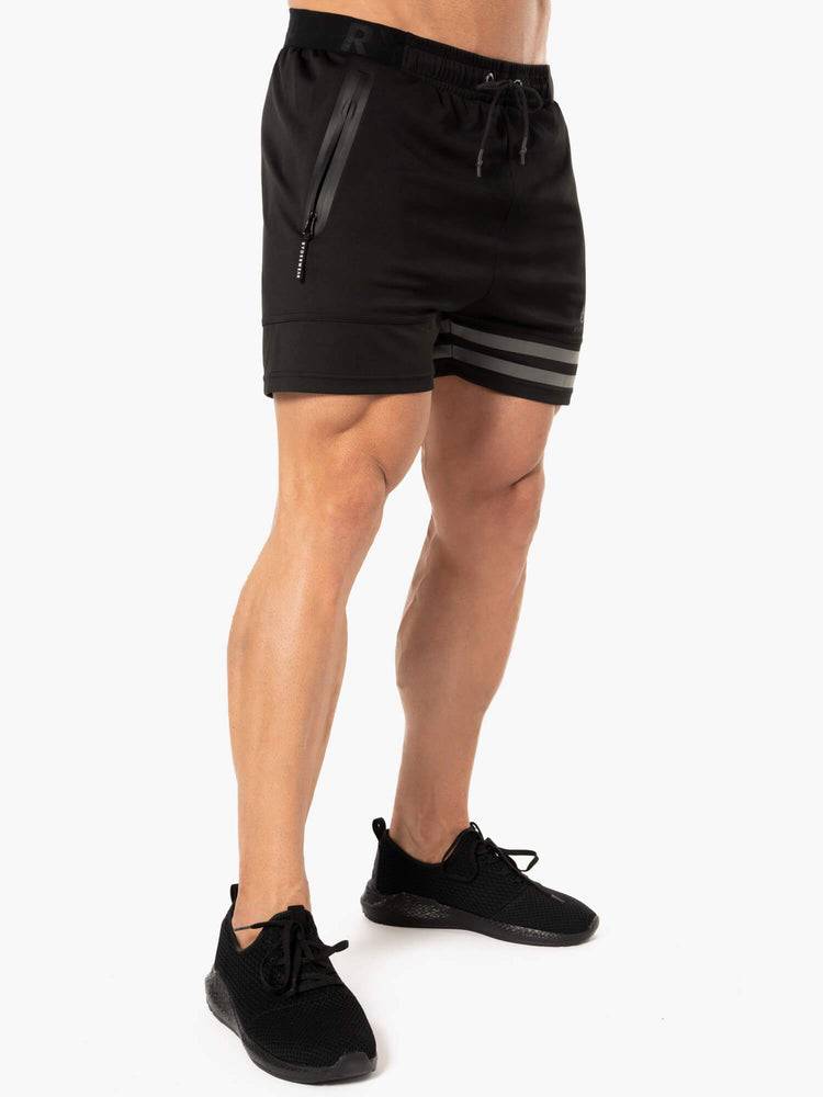 Ryderwear Men Shorts Evo Training Men's Shorts Black | CA2788AP