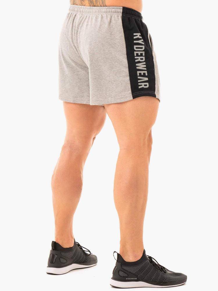 Ryderwear Men Shorts Fleece Arnie Men's Shorts Grey Marl | CA2785FM