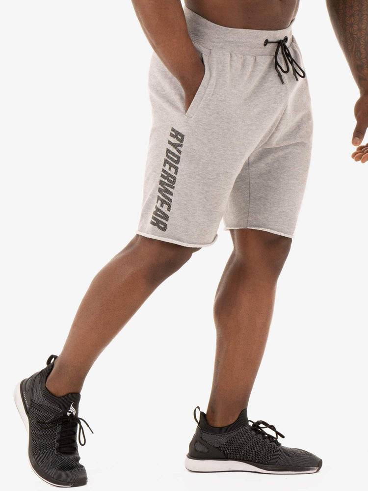 Ryderwear Men Shorts Flex Track Men's Shorts Grey Marl | CA2784GL