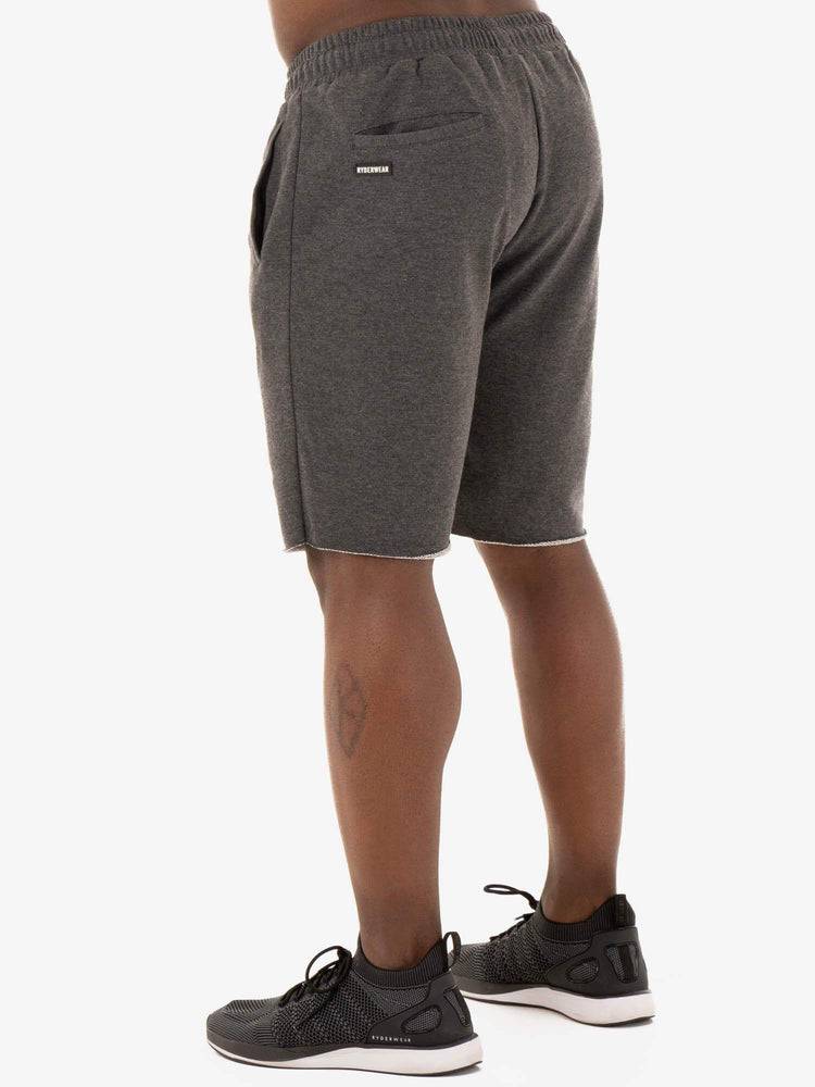 Ryderwear Men Shorts Focus Track Men's Shorts Black Marl | CA2783HK