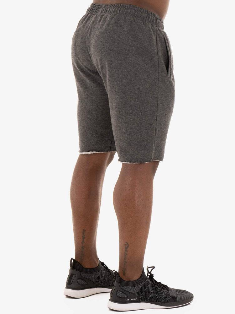 Ryderwear Men Shorts Focus Track Men's Shorts Black Marl | CA2783HK