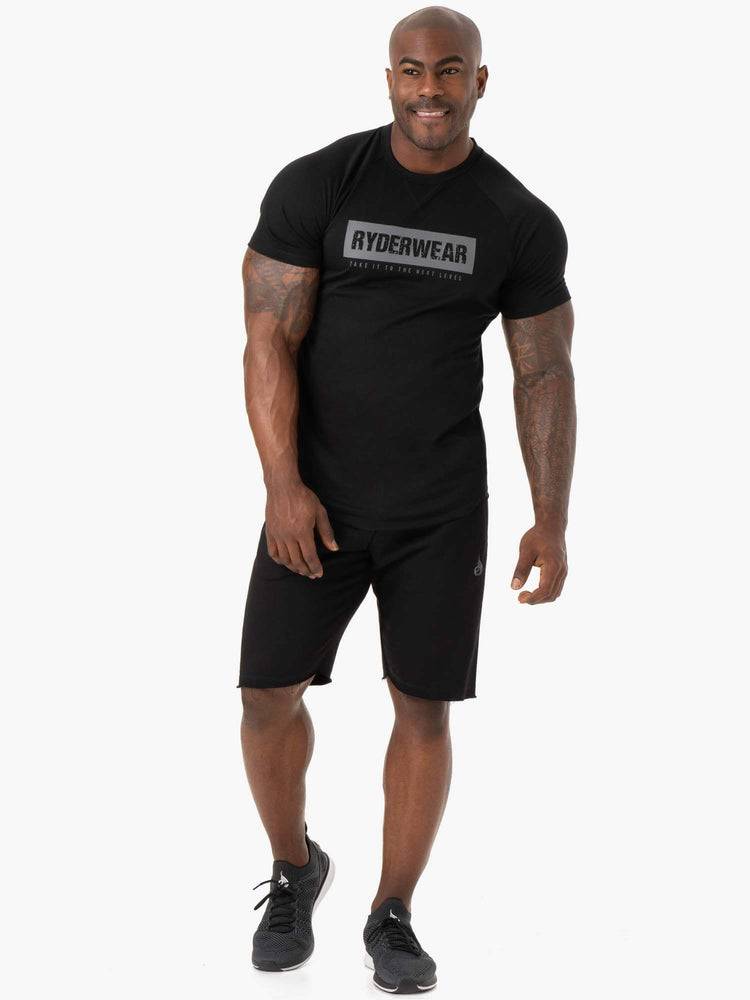 Ryderwear Men Shorts Iron Track Men's Shorts Black | CA2773IS