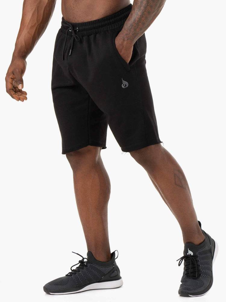 Ryderwear Men Shorts Iron Track Men\'s Shorts Black | CA2773IS