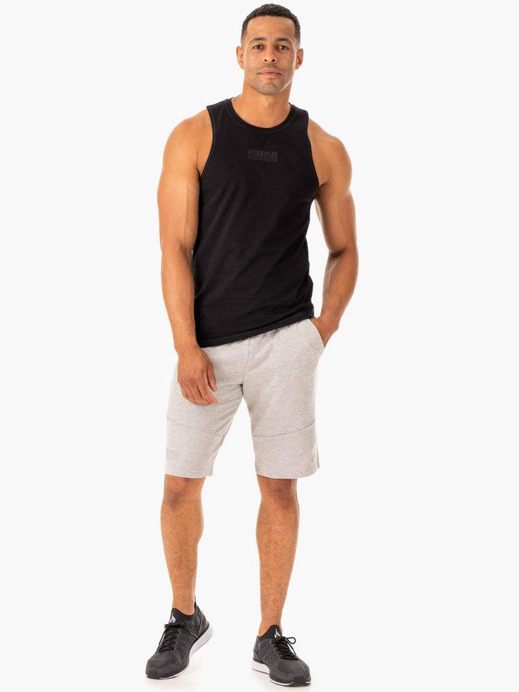 Ryderwear Men Shorts Limitless Track Men's Shorts Grey Marl | CA2769SO