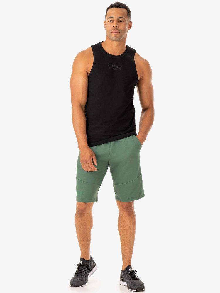 Ryderwear Men Shorts Limitless Track Men's Shorts Forest Green | CA2771PQ