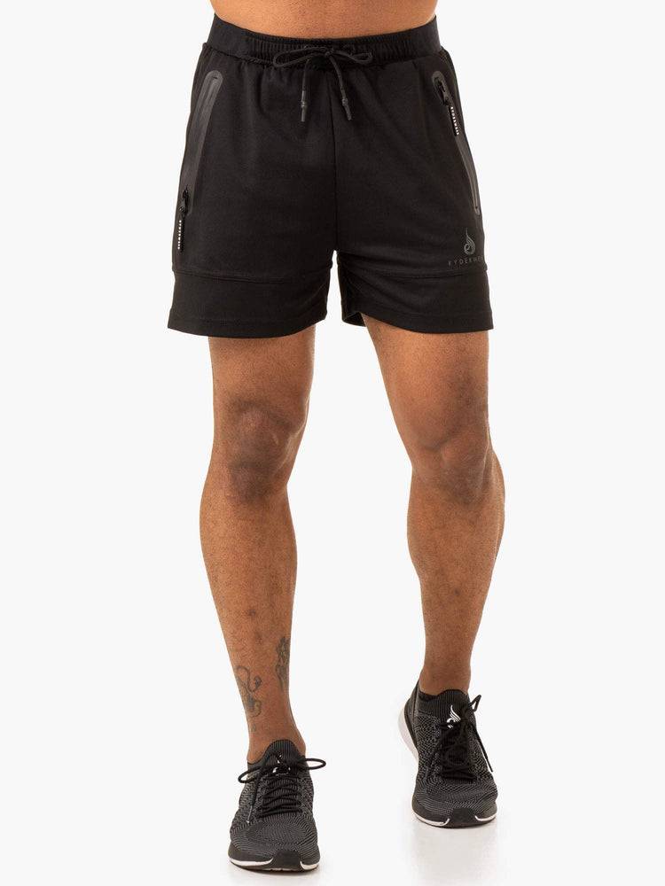 Ryderwear Men Shorts Overdrive Mesh Men's Shorts Black | CA2760ZG