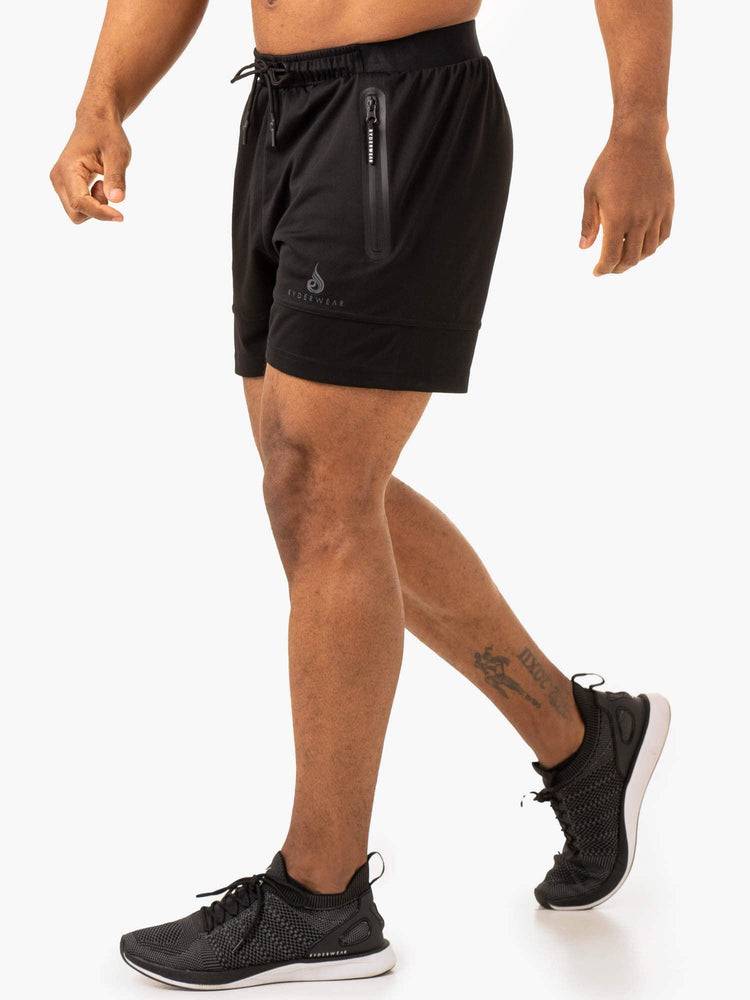 Ryderwear Men Shorts Overdrive Mesh Men's Shorts Black | CA2760ZG