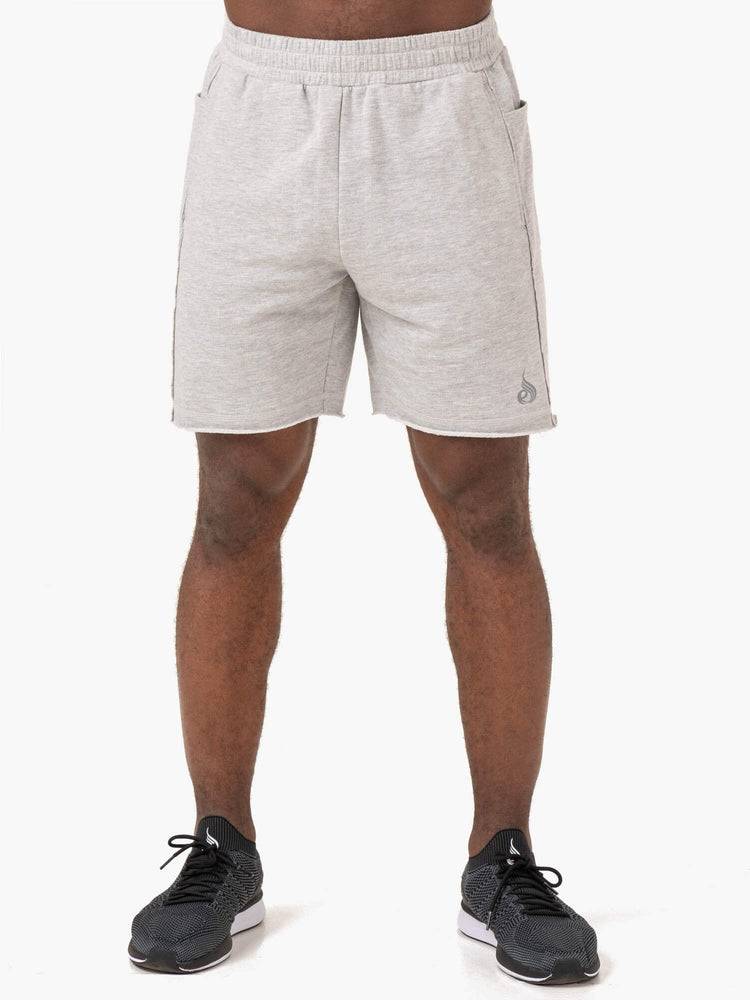 Ryderwear Men Shorts Pursuit Track Men's Shorts Light Grey Marl | CA2753QZ