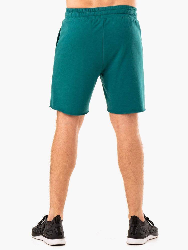 Ryderwear Men Shorts Recharge Track Gym Men's Shorts Teal | CA2747UT