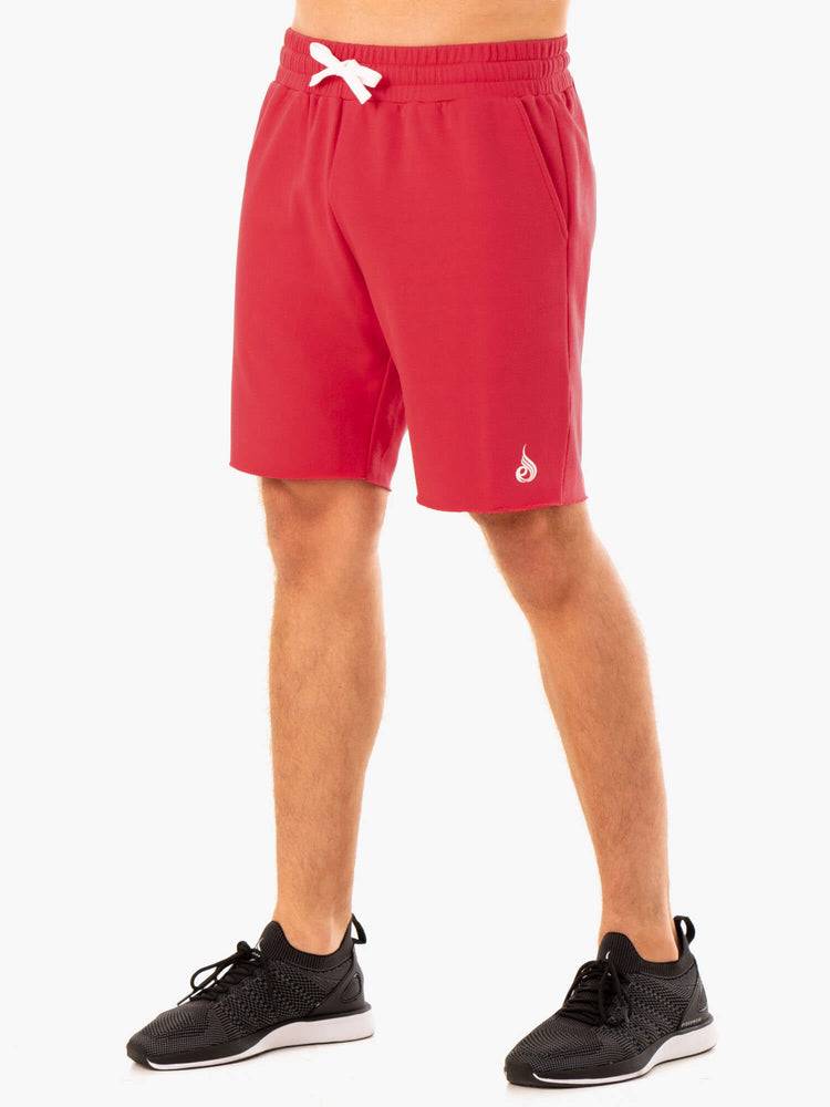 Ryderwear Men Shorts Recharge Track Gym Men\'s Shorts Red | CA2749TV