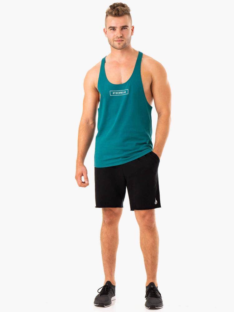 Ryderwear Men Shorts Recharge Track Gym Men's Shorts Black | CA2750RW