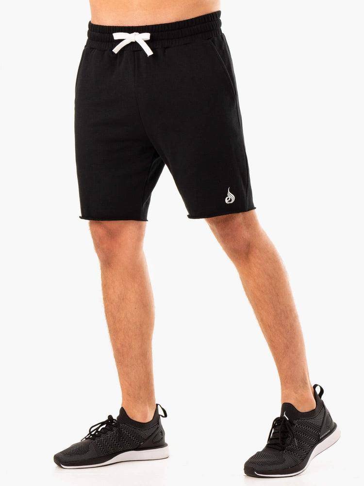 Ryderwear Men Shorts Recharge Track Gym Men\'s Shorts Black | CA2750RW