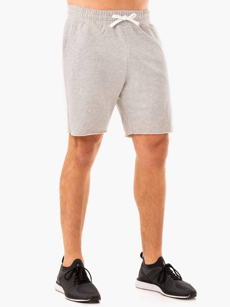 Ryderwear Men Shorts Recharge Track Gym Men's Shorts Grey Marl | CA2751EX