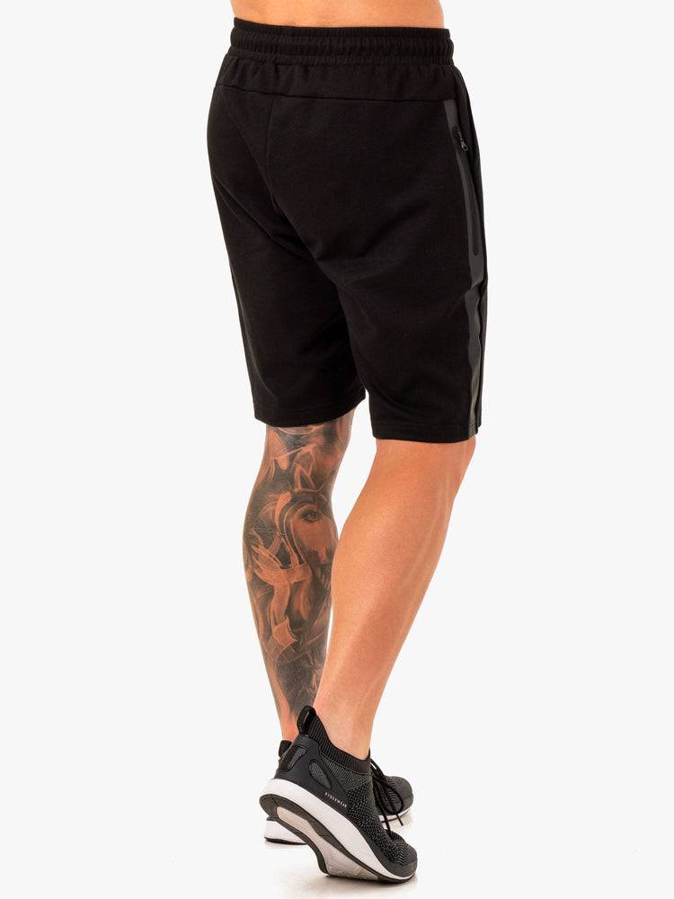 Ryderwear Men Shorts Restore Fleece Track Men's Shorts Black | CA2740FM