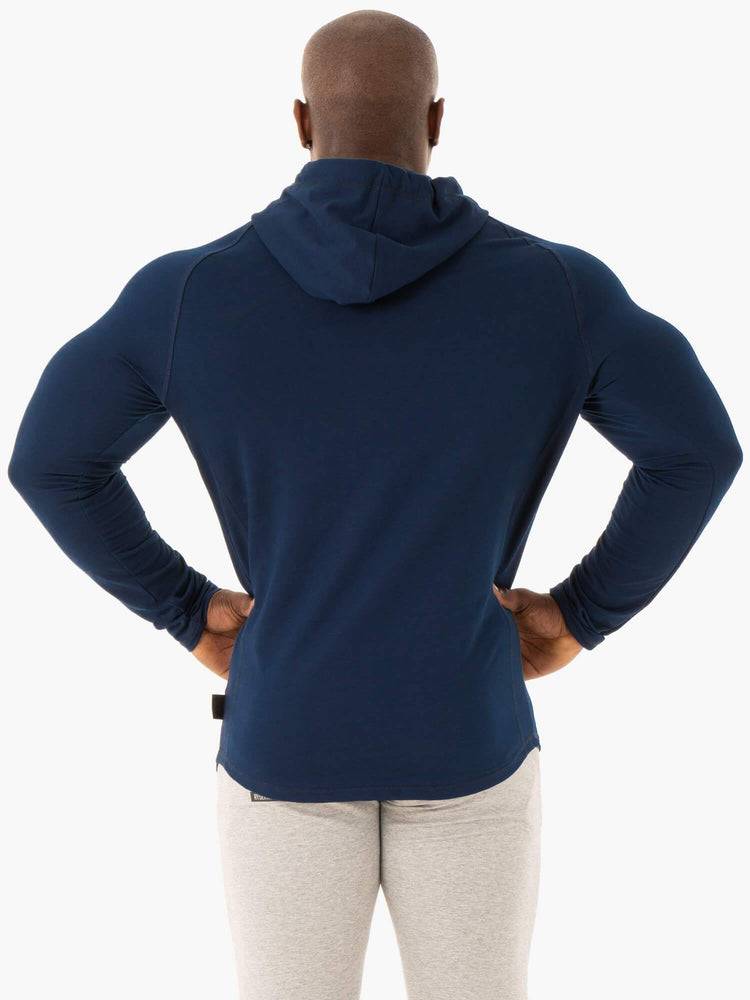 Ryderwear Men Sweaters Base Pullover Jumper Men's Sweaters Navy | CA2845UT