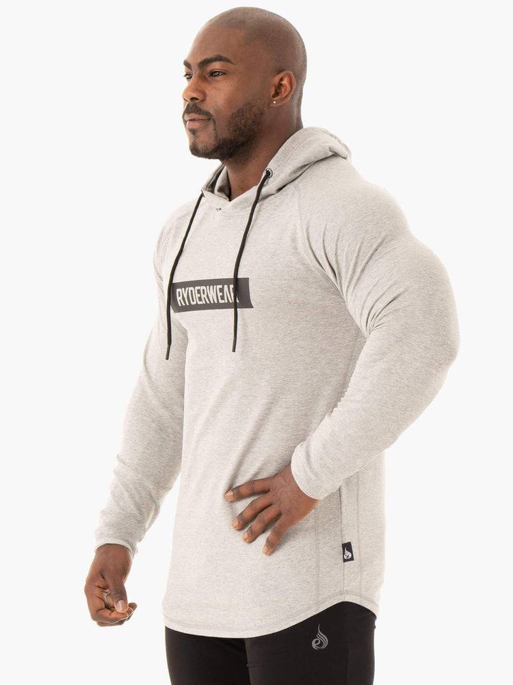 Ryderwear Men Sweaters Base Pullover Jumper Men's Sweaters Grey Marl | CA2847TV