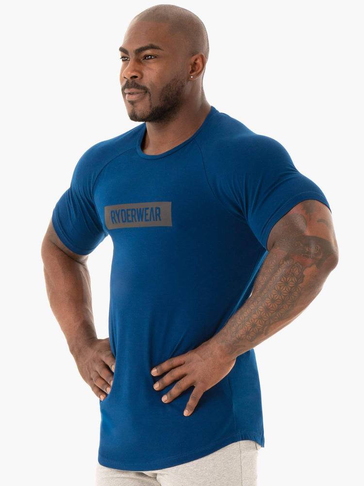 Ryderwear Men T Shirts Base Men's T Shirts Navy | CA2952GL