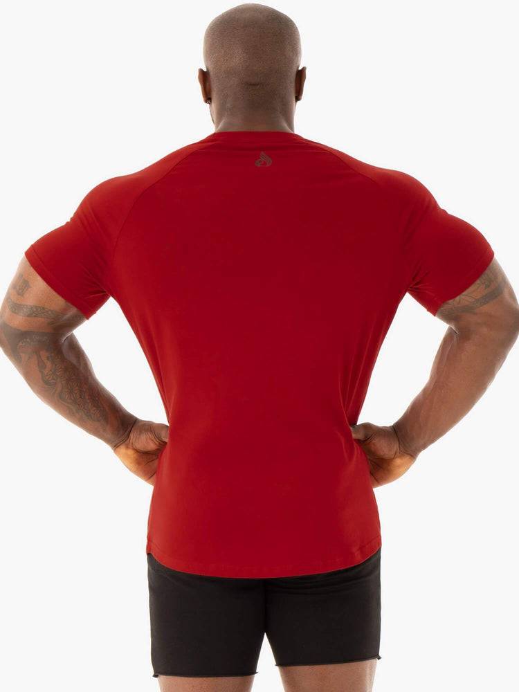 Ryderwear Men T Shirts Base Men's T Shirts Red | CA2953FM