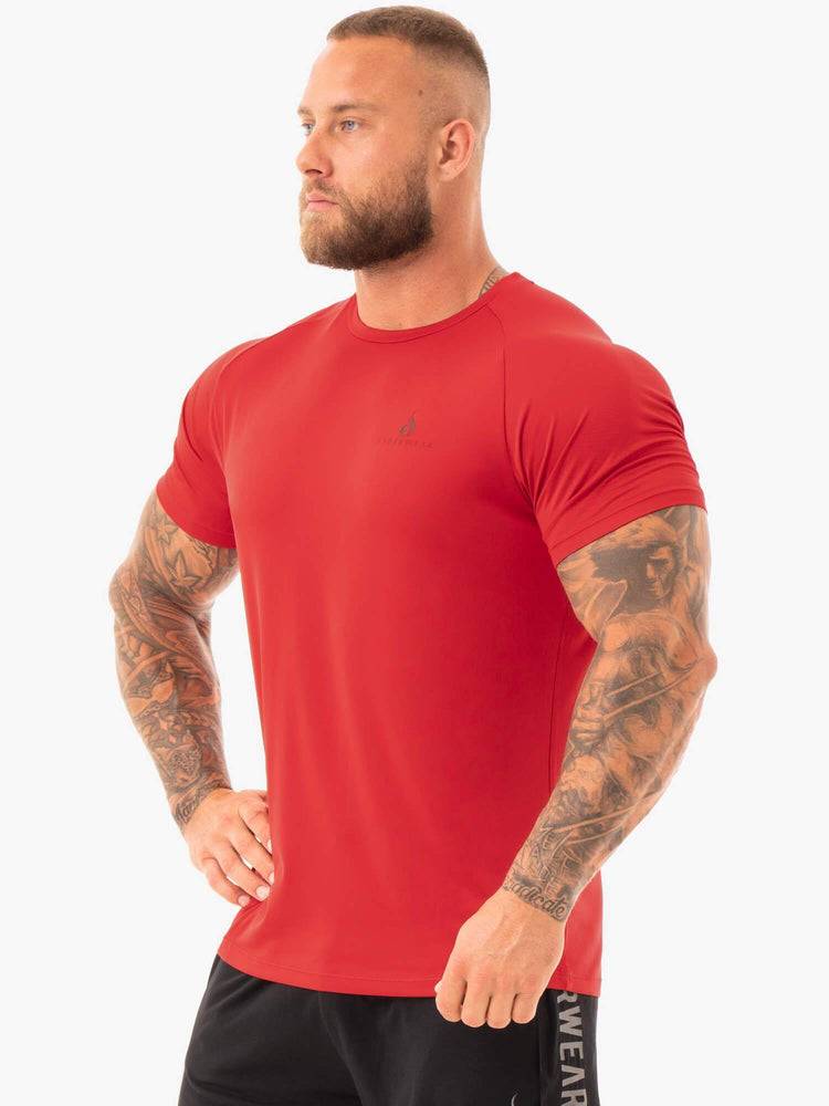 Ryderwear Men T Shirts Breeze Men's T Shirts Red | CA2948LH