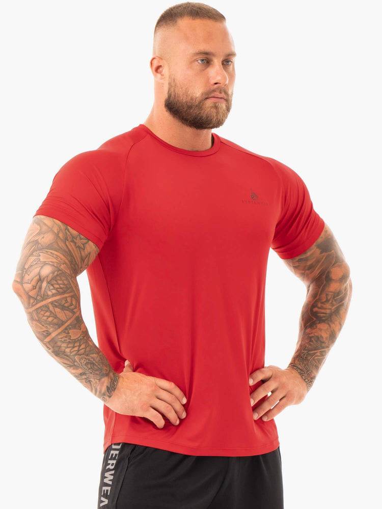 Ryderwear Men T Shirts Breeze Men's T Shirts Red | CA2948LH