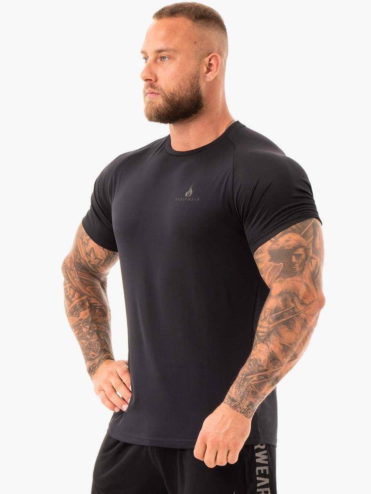 Ryderwear Men T Shirts Breeze Men's T Shirts Black | CA2951HK