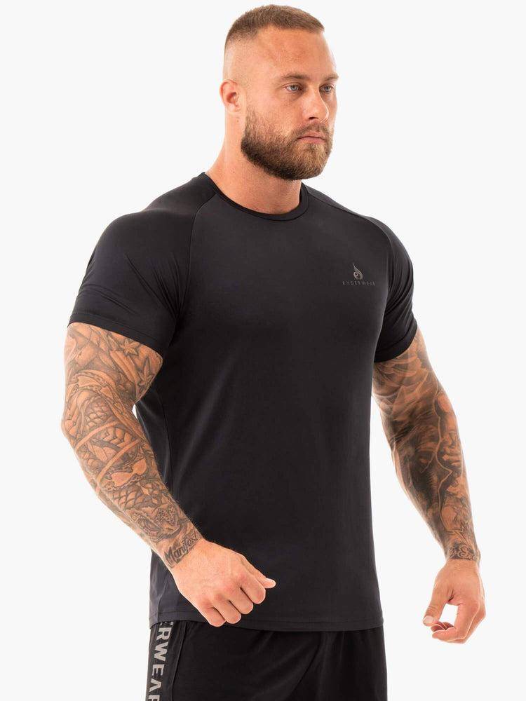 Ryderwear Men T Shirts Breeze Men's T Shirts Black | CA2951HK