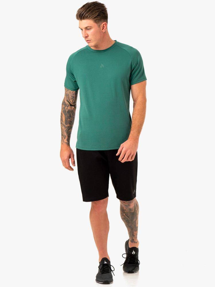 Ryderwear Men T Shirts Enhance Men's T Shirts Green | CA2933IS