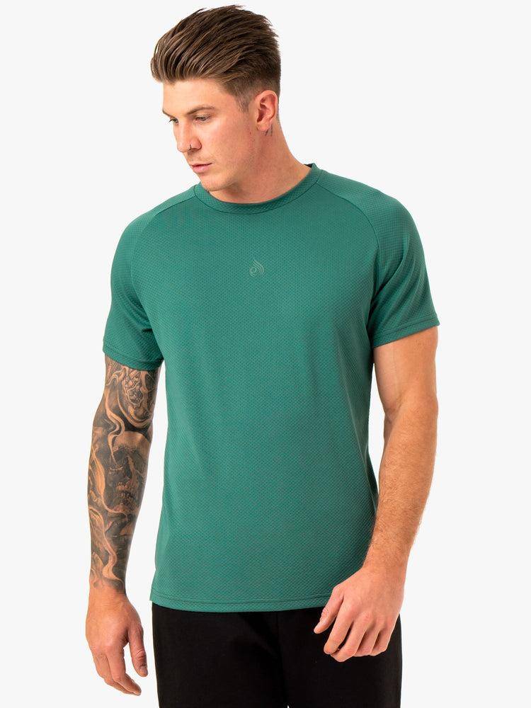 Ryderwear Men T Shirts Enhance Men\'s T Shirts Green | CA2933IS