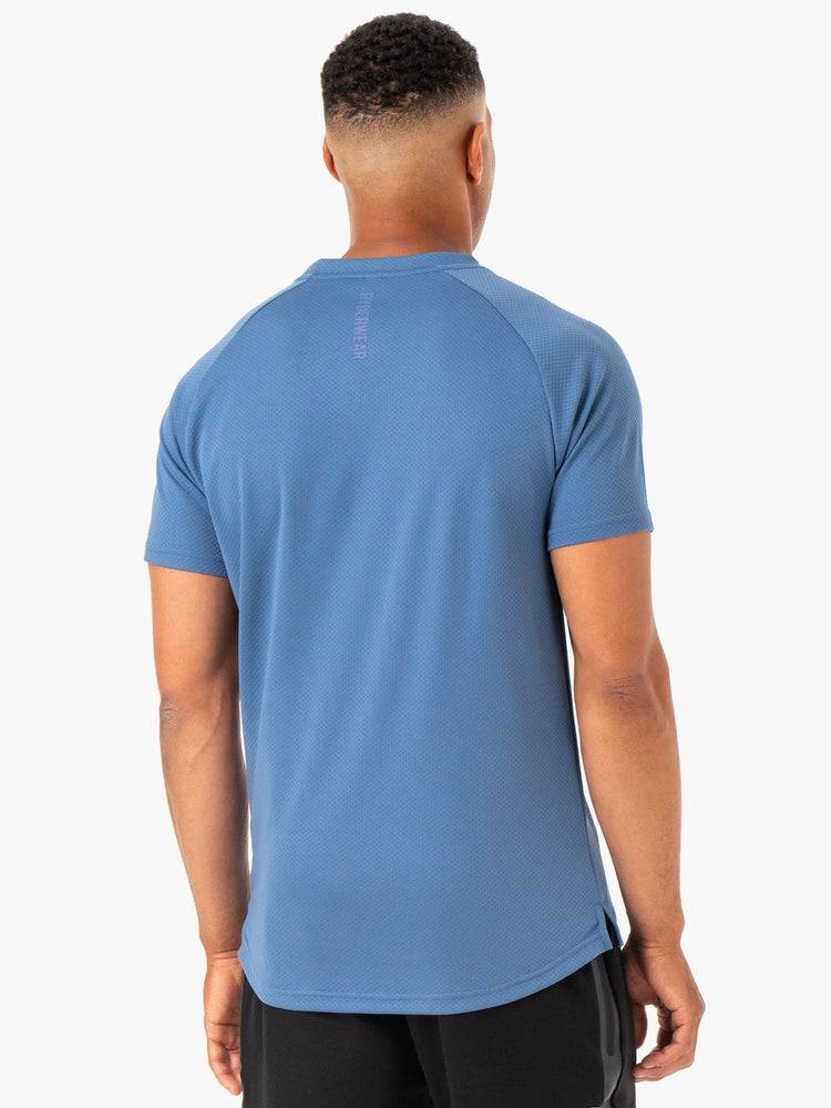 Ryderwear Men T Shirts Enhance Men's T Shirts Blue | CA2934UT