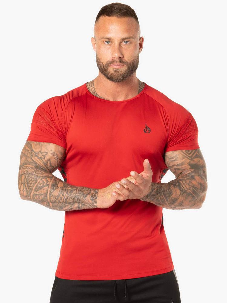 Ryderwear Men T Shirts Evo Men\'s T Shirts Red | CA2928DN