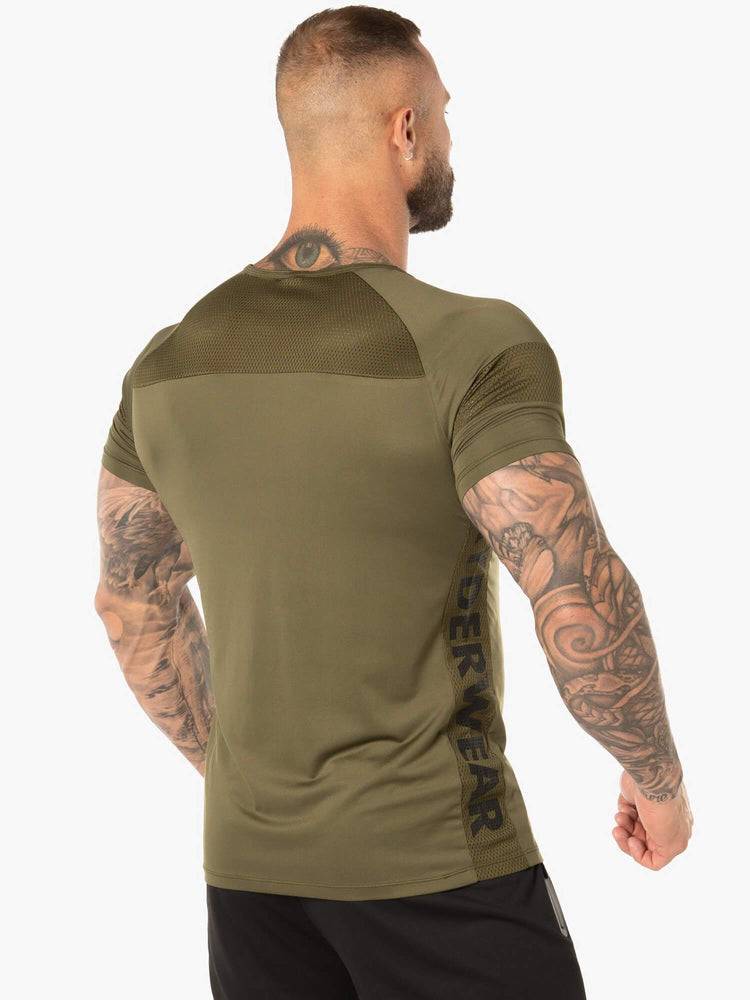 Ryderwear Men T Shirts Evo Men's T Shirts Khaki | CA2929SO