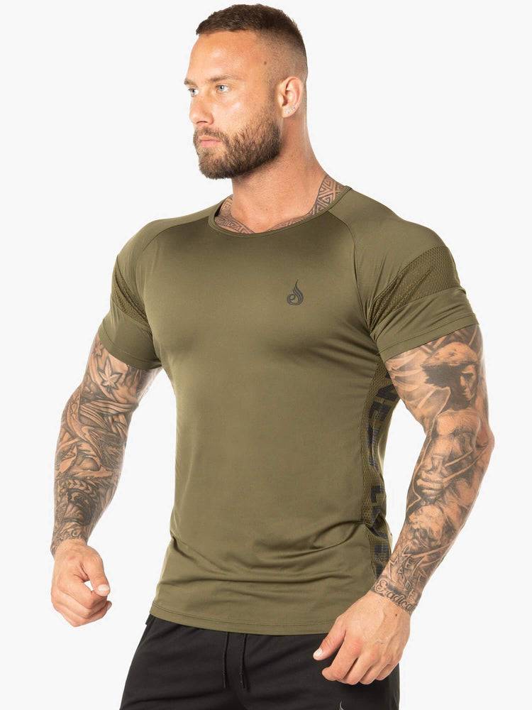 Ryderwear Men T Shirts Evo Men's T Shirts Khaki | CA2929SO