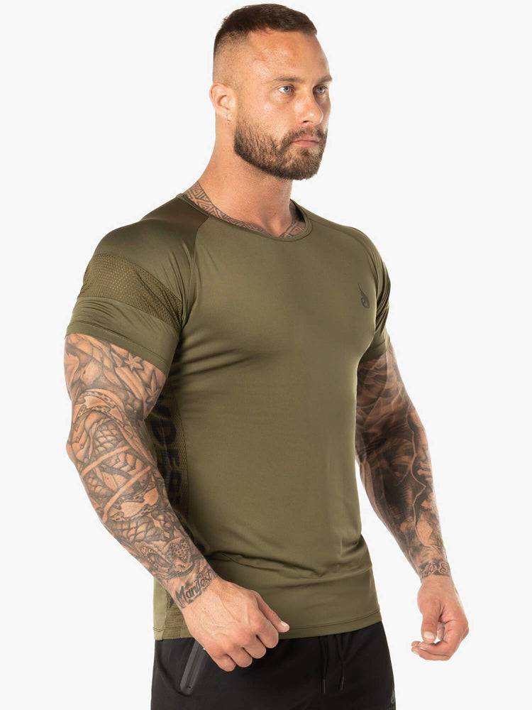 Ryderwear Men T Shirts Evo Men's T Shirts Khaki | CA2929SO