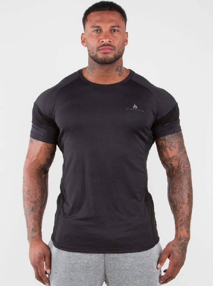 Ryderwear Men T Shirts Iron Men's T Shirts Black | CA2902ZG