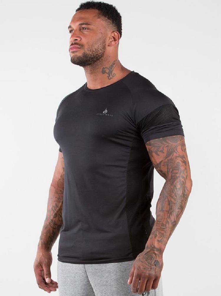 Ryderwear Men T Shirts Iron Men's T Shirts Black | CA2902ZG