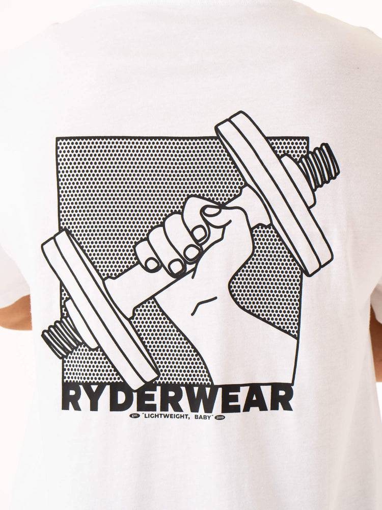 Ryderwear Men T Shirts Lift Oversized Unisex Men's T Shirts White | CA2896MA